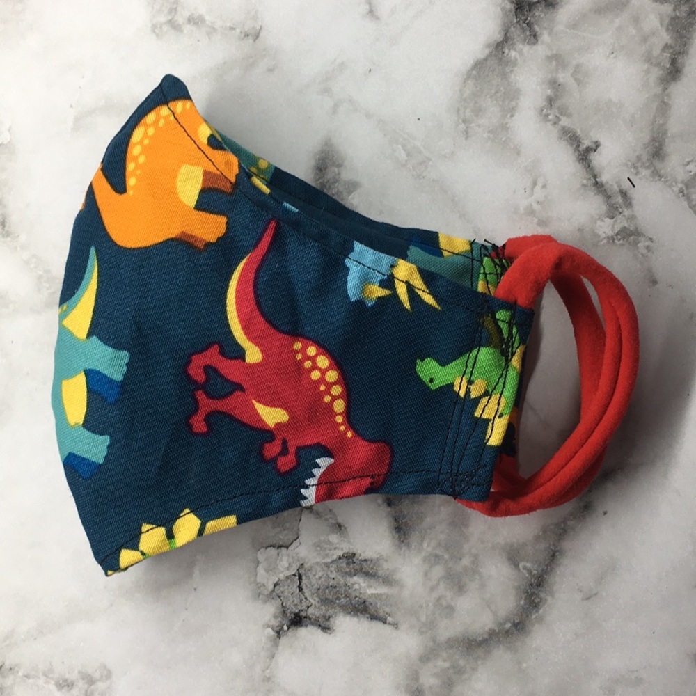 Kids Dinosaur Fabric Mask